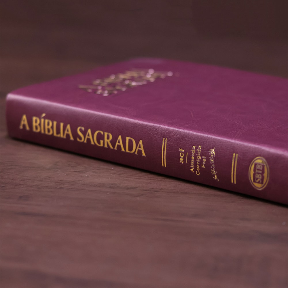 Bíblia Sagrada| ACF | Letra Gigante | Capa Luxo Vinho