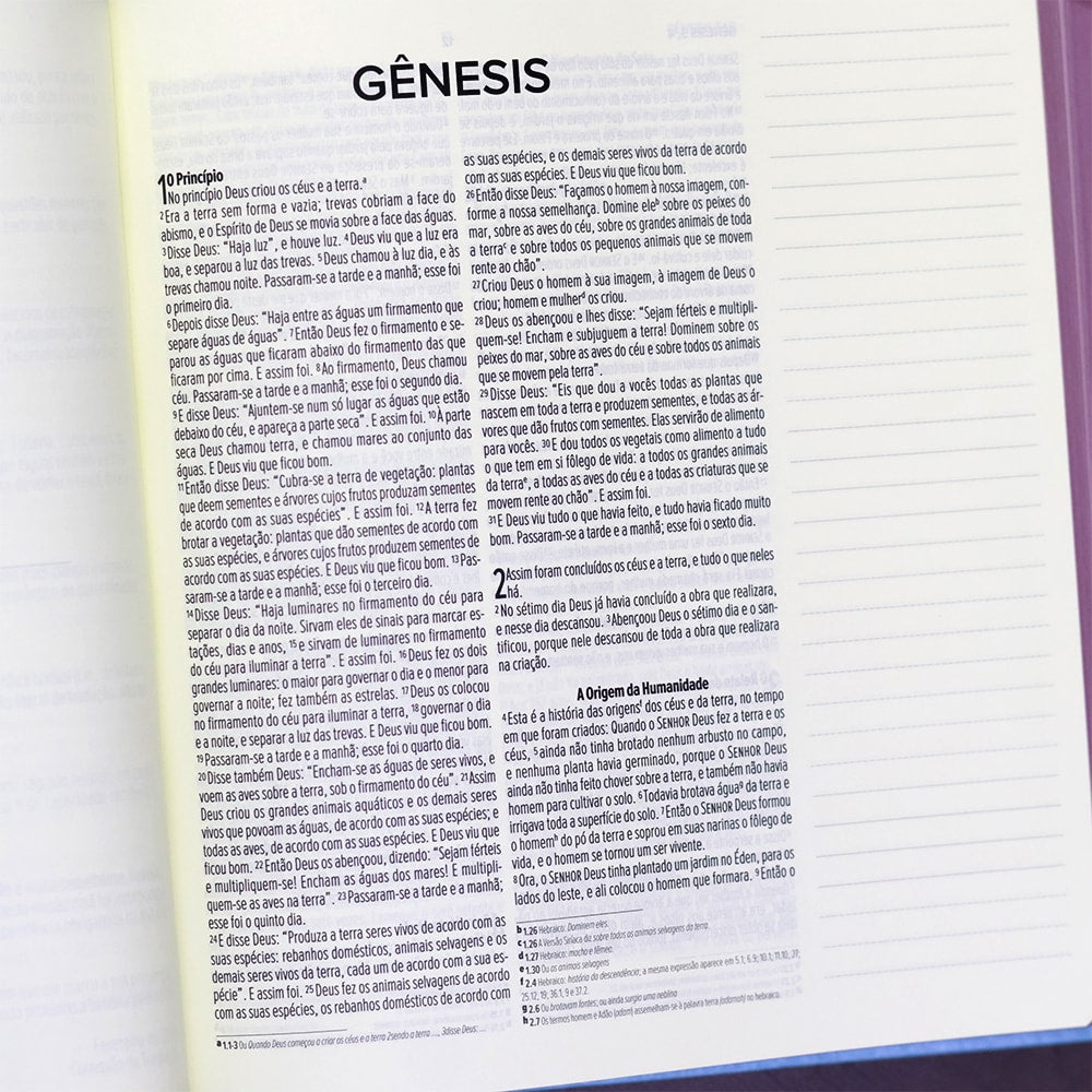 Bíblia Anote | NVI | Letra Normal | Capa Luxo Azul