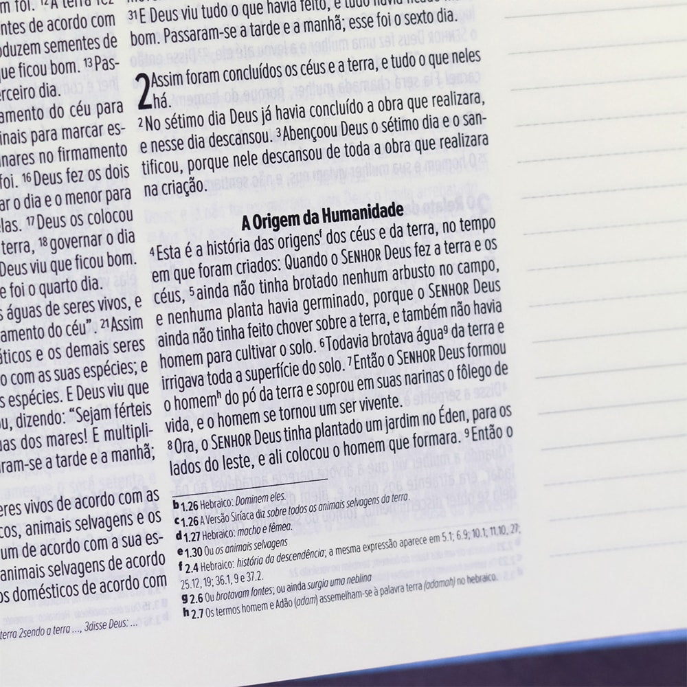Bíblia Anote | NVI | Letra Normal | Capa Luxo Azul