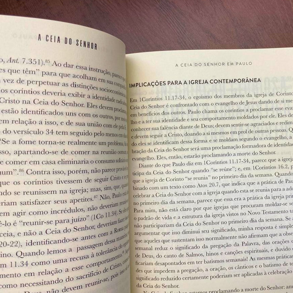 A Ceia do Senhor | Matthew R Schreiner e  THomas R. Crawford