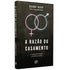 Livro A Razão do Casamento, capa preta com símbolos de gênero desenhados, de Dienny Riker. — Plenitude