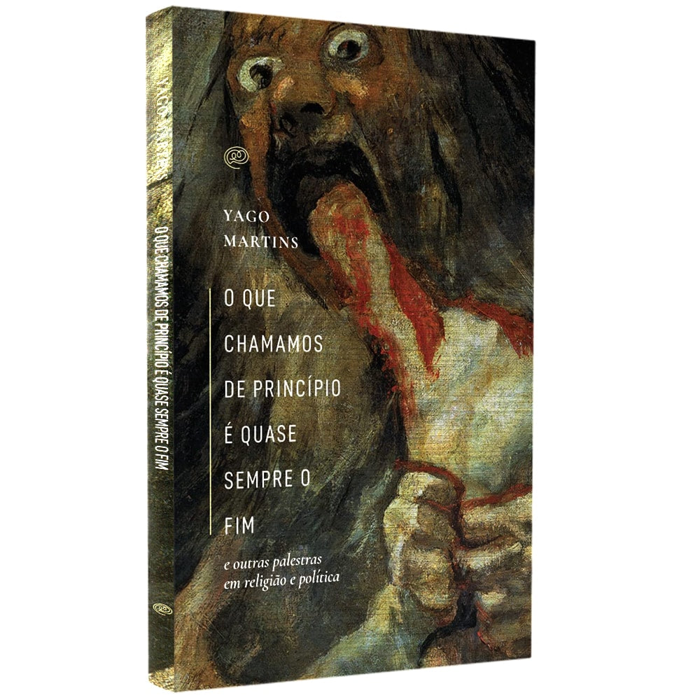 Livro O Que Chamamos de Princípio é Quase Sempre o Fim de Yago Martins, capa com arte escura. — Plenitude