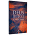Capa do livro Deus Justo e Soberano, com ilustração de cidade antiga em tons de azul e laranja. — Plenitude