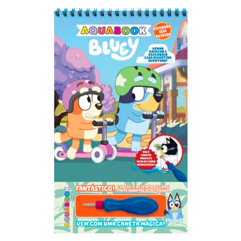 Aquabook Bluey | Diversão sem Sujeira