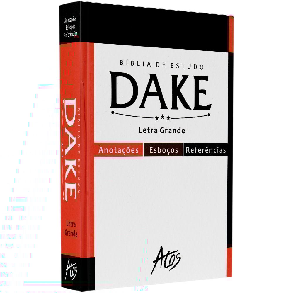 Bíblia de Estudo Dake | Letra grande | Capa Dura Branca