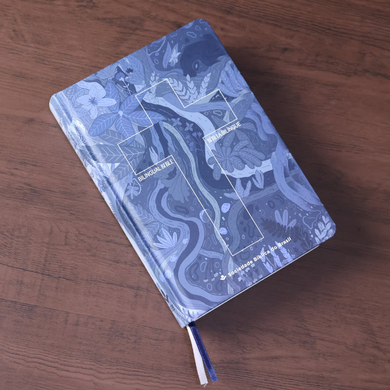 Bíblia Bilíngue | Português e Inglês | Edição Para Jovens | NTLH | Capa Dura Cruz