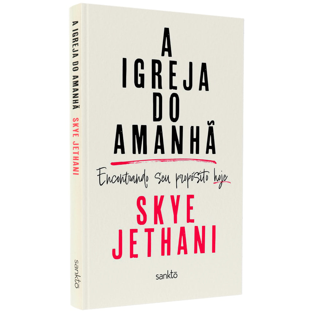 Livro A Igreja do Amanhã, capa branca com título em preto e vermelho — Plenitude