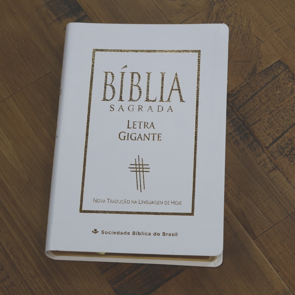Bíblia Sagrada | Letra Gigante | NTLH | Capa Branca Luxo | Com Índice
