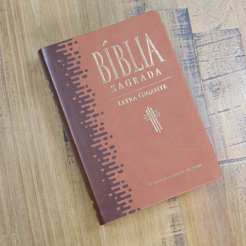 Bíblia Sagrada | Letra Gigante | NTLH | Capa Marrom Claro | Com Índice