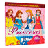 Livro infantil Princesas Incrível Cenário 3D, capa rosa com quatro princesas. — Plenitude