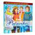 Livro infantil Príncipes Incrível Cenário 3D, capa azul com quatro príncipes. — Plenitude