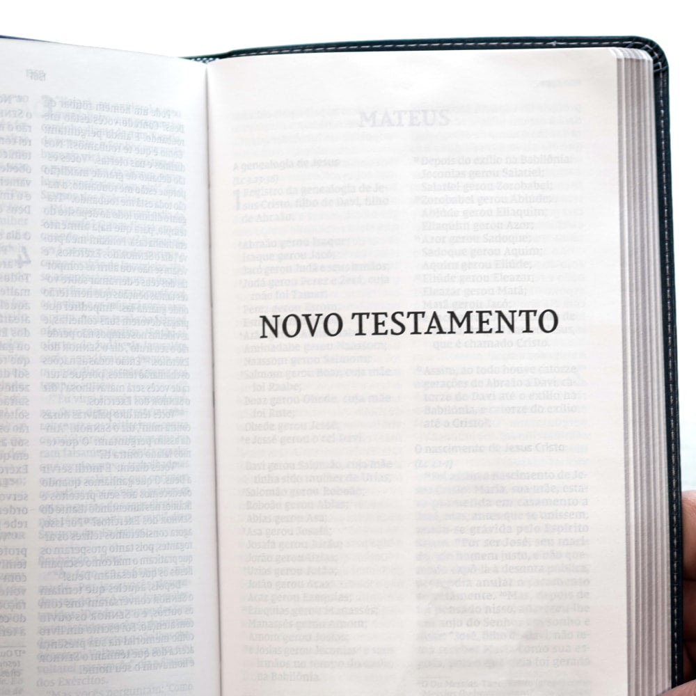 Bíblia Sagrada | NVI | Letra Grande | Leitura Perfeita | Couro Soft Azul