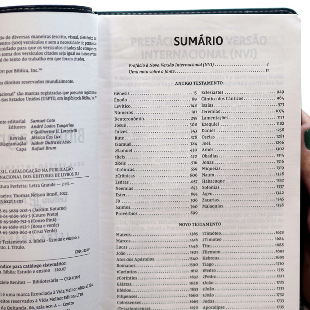 Bíblia Sagrada | NVI | Letra Grande | Leitura Perfeita | Couro Soft Azul