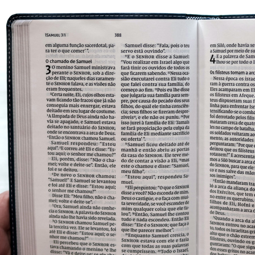 Bíblia Sagrada | NVI | Letra Grande | Leitura Perfeita | Couro Soft Azul