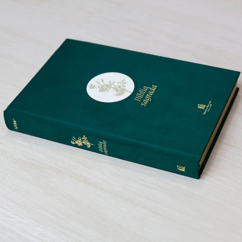 Bíblia Sagrada | NVI | Letra Grande | Capa Dura Tecido | Flor Minimalista
