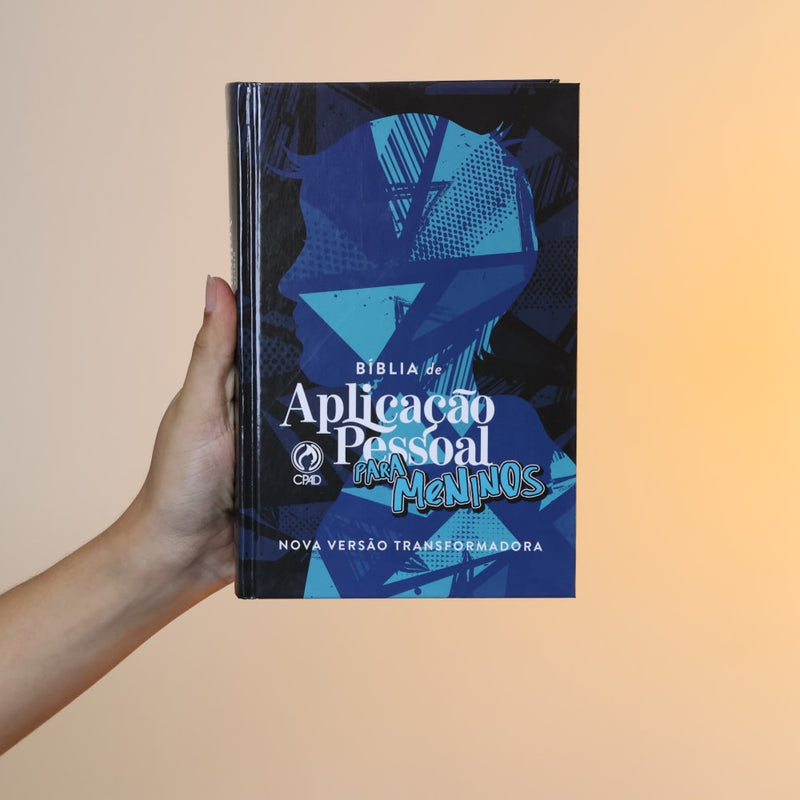 Bíblia de Estudo Aplicação Pessoal para Meninos | NVT | Média Azul | Capa Dura