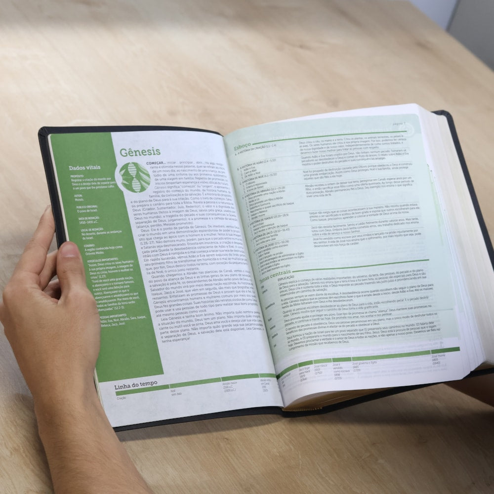 Bíblia de Estudo Aplicação Pessoal | NVT | Letra Grande | Luxo Preta