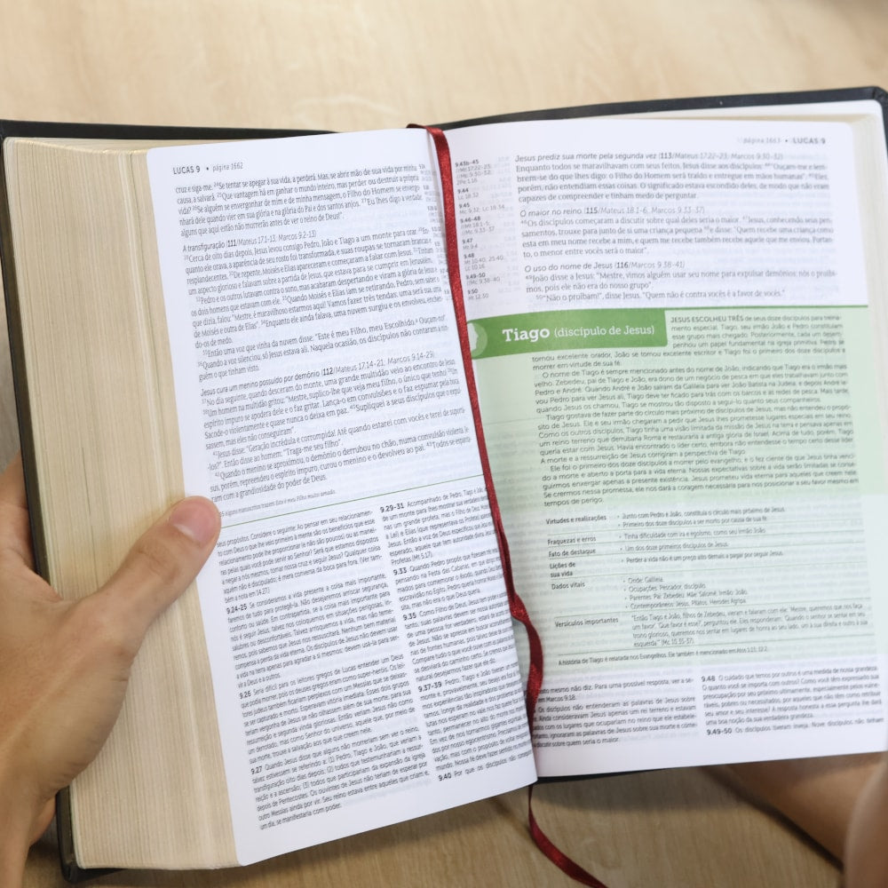 Bíblia de Estudo Aplicação Pessoal | NVT | Letra Grande | Luxo Preta