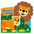 Livro infantil "Papais & Filhotes Diversão na Selva", capa com leão e filhote. — Plenitude