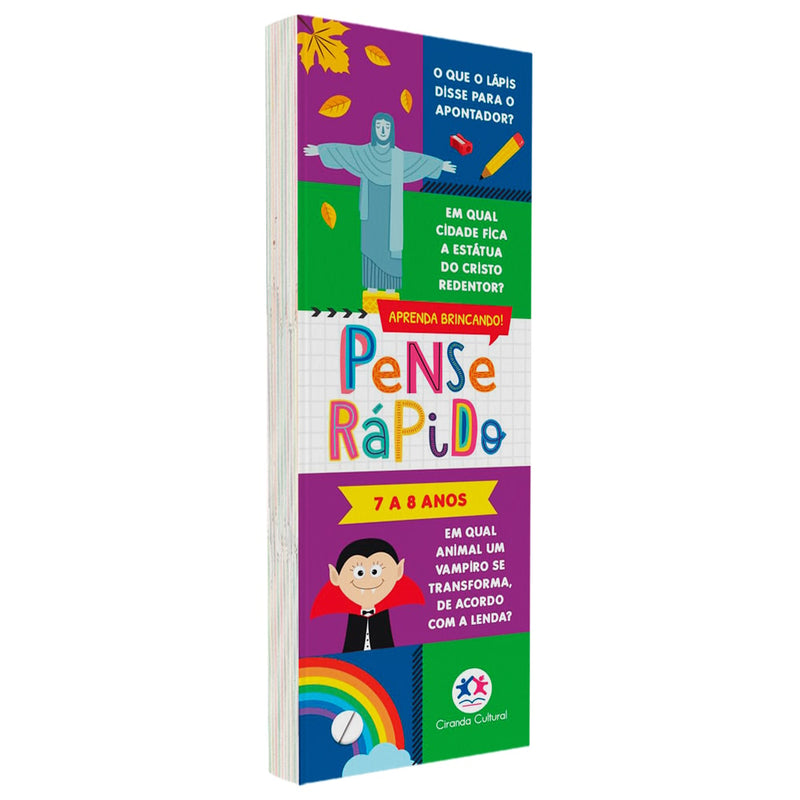 Flash Cards Pense Rápido | 7 a 8 anos