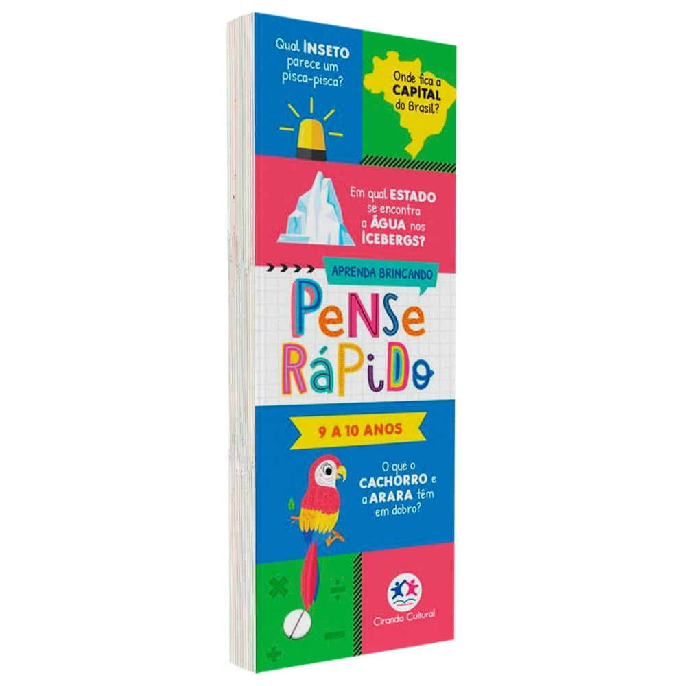 Flash Cards Pense Rápido | 9 a 10 anos