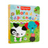 Livro Fisher-Price Hora de Aprender, capa verde com cachorro e elefante. — Plenitude
