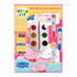 Mega Kit Para Ler, Colorir e Brincar da Peppa Pig, com livro, aquarela, giz de cera e carimbos, em embalagem colorida. — Plenitude