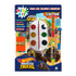 Mega Kit para colorir Hot Wheels, embalagem azul com livro, aquarela e giz de cera. — Plenitude