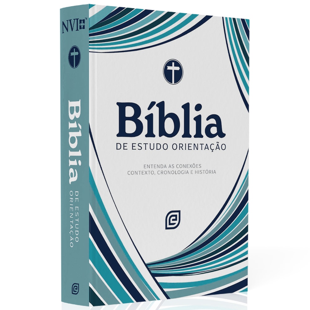 Bíblia Estudo Orientação | NVI | Letra Normal | Capa Blue Waves