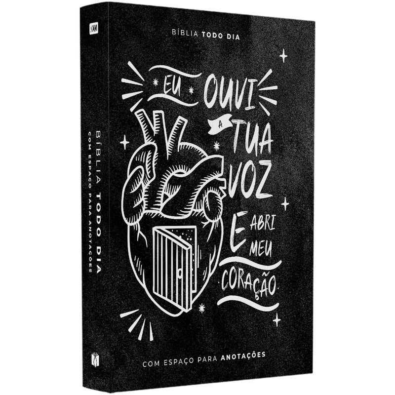 Bíblia Todo Dia com Espaço para Anotações | AM | Letra Normal | Capa Dura Ouvi a Tua Voz