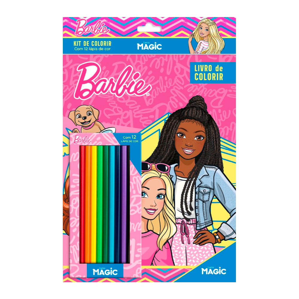 Barbie | Kit Lápis de Colorir