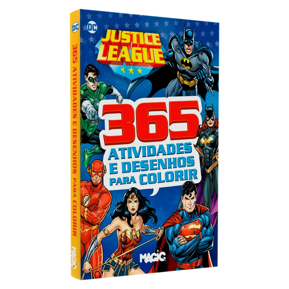 Liga da Justica | 365 Atividades e Desenhos Para Colorir