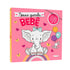 Livro Nossa Querida Bebê Magic Kids, capa rosa com ilustração de um elefante bebê e borboletas. — Plenitude