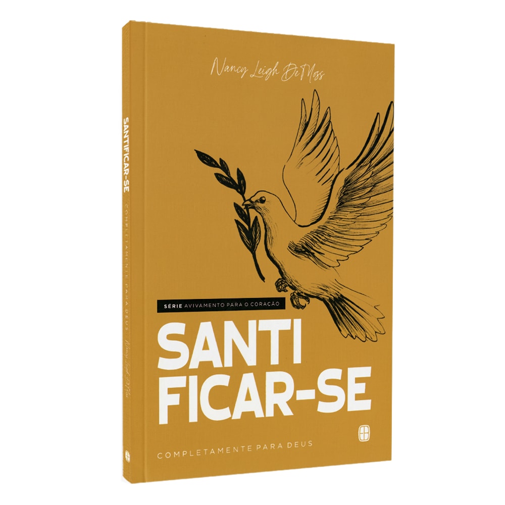 Livro Santificar-se da Série Avivamento Para o Coração, capa amarela com pomba. — Plenitude
