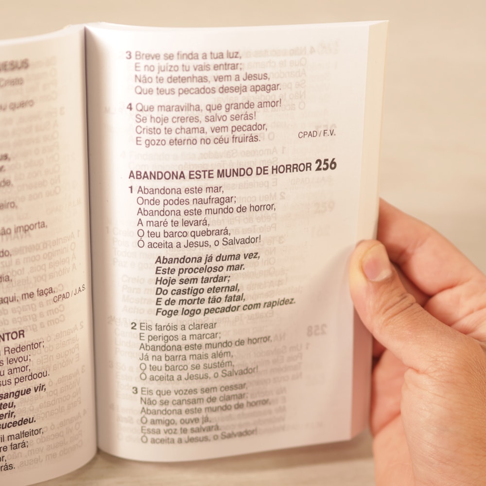 Harpa Cristã Jovem | Letra Grande | Capa Violão