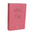 Bíblia Sagrada Harpa Celestial 774, capa luxo rosa, letra hipergigante, palavras de Deus em azul e Jesus em vermelho. — Plenitude