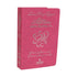 Bíblia Sagrada Harpa Celestial 774 ERC, capa luxo rosa pink, letra hipergigante, com palavras de Deus em azul e Jesus em vermelho — Plenitude