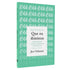 Capa do livro "Que Eu Diminua" de Jen Oshman, em verde-água com texto branco e detalhes em verde escuro. — Plenitude