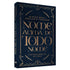 Livro "Nome Acima De Todo Nome" de Alistair Begg e Sinclair B. Ferguson, capa dura azul escura com letras douradas. — Plenitude