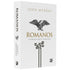 Livro "Romanos | Comentário Bíblico" de John Murray, capa dura branca com título em preto e imagem de águia. — Plenitude