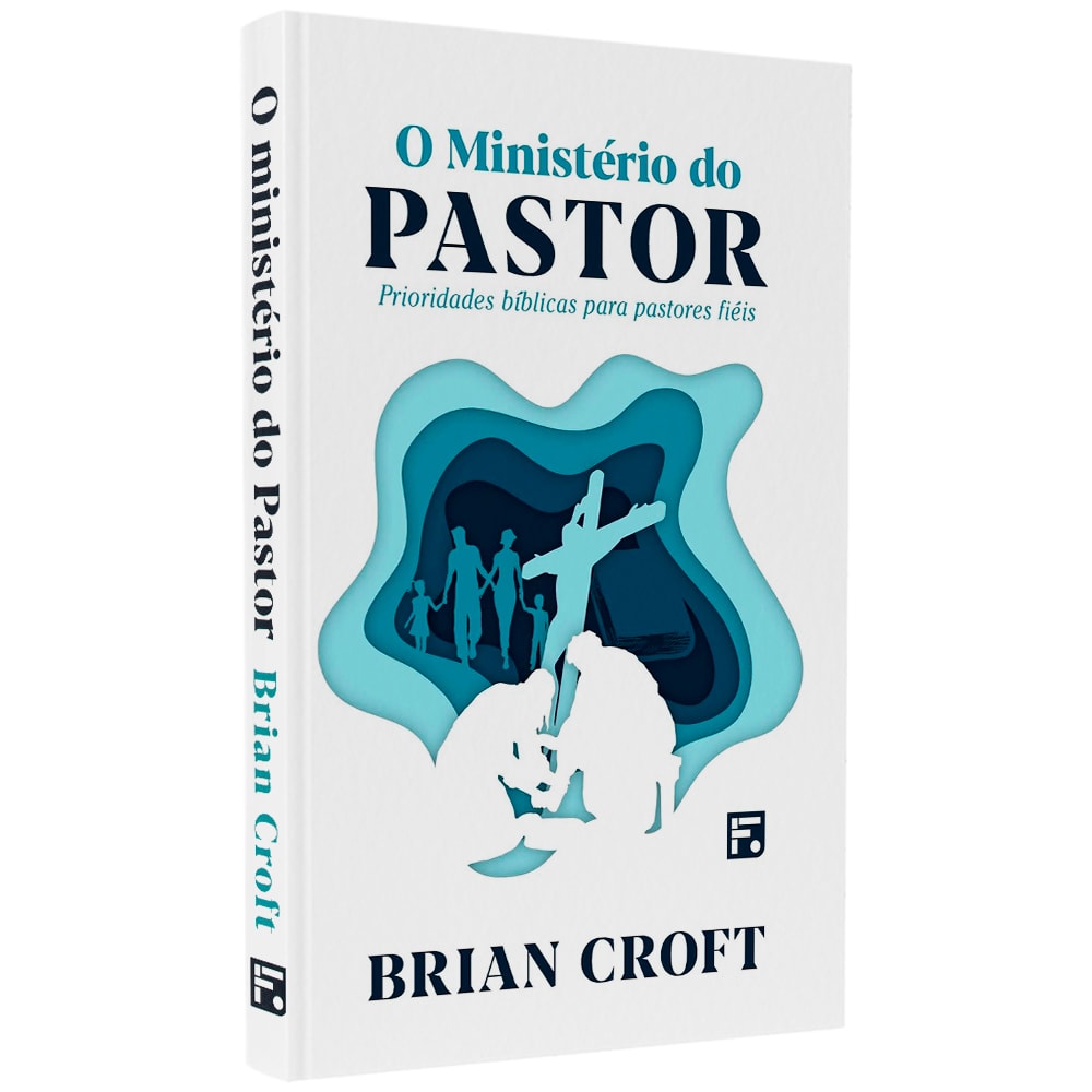 Livro O Ministério Do Pastor de Brian Croft, capa branca com ilustração de pessoas. — Plenitude