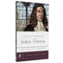 Livro "A Devoção Trinitária De John Owen" de Sinclair B. Ferguson, capa branca com retrato de homem de chapéu. — Plenitude