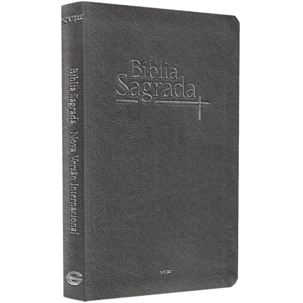 Bíblia Sagrada | NVI | Letra Normal | Capa Luxo Cinza