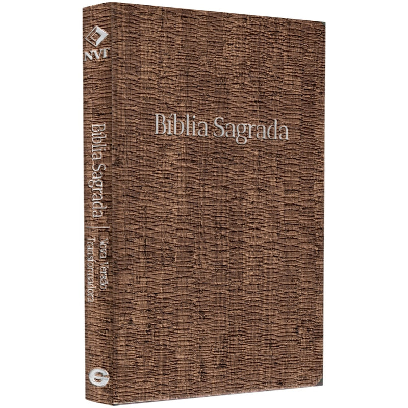 Bíblia Sagrada | NVT | Letra Normal | Capa  Luxo Madeira Escura