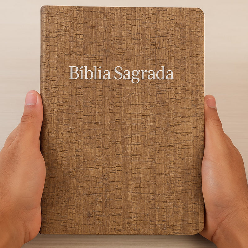 Bíblia Sagrada | NVT | Letra Normal | Capa  Luxo Madeira Escura