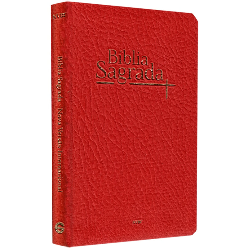 Bíblia Sagrada | NVI | Letra Normal | Capa Luxo Vermelha