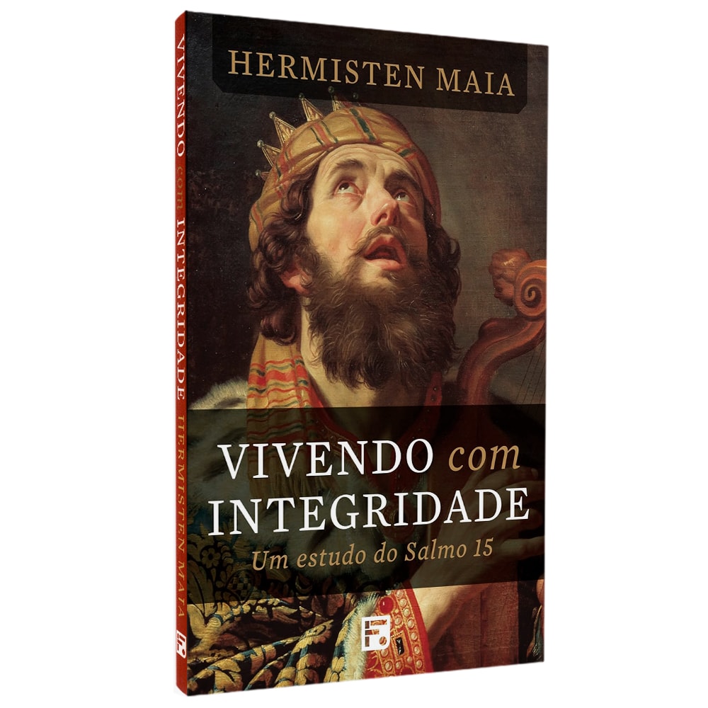 Livro "Vivendo Com Integridade" de Hermisten Maia, capa com pintura clássica de um homem barbudo olhando para cima. — Plenitude