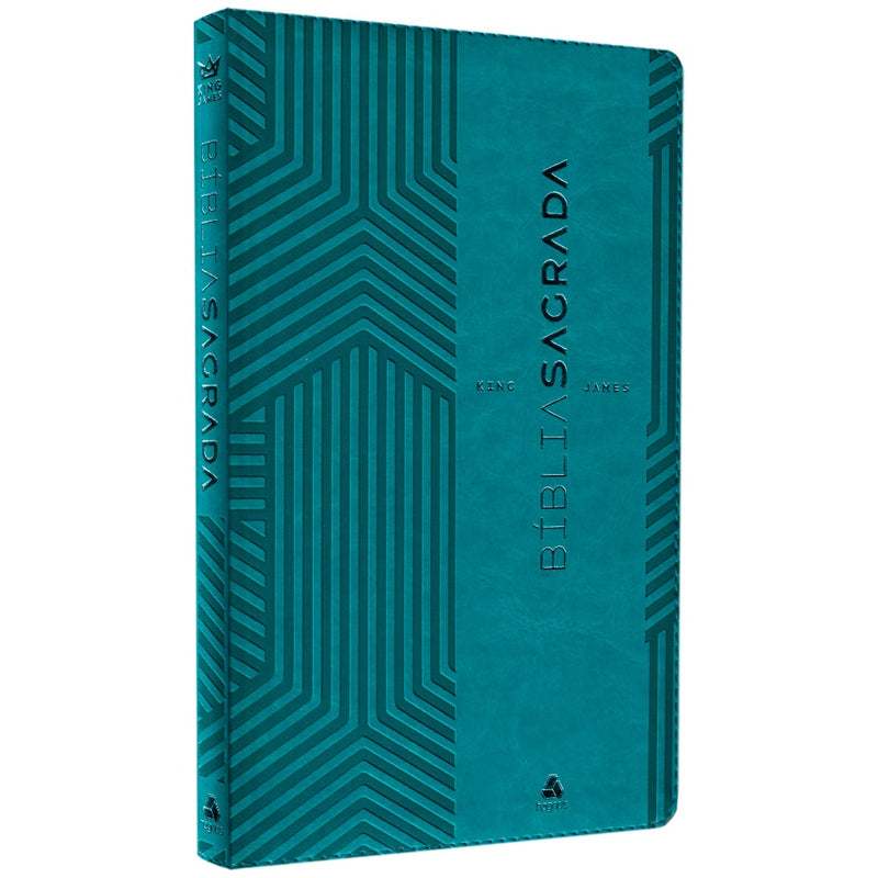 Bíblia Sagrada King James Clássica | KJC | Ultrafina Slim Turquesa