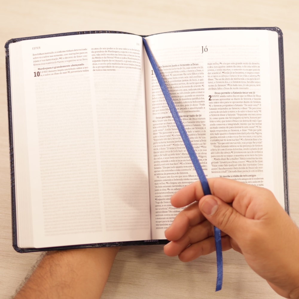 Bíblia Sagrada King James Clássica | KJC | Ultrafina Slim Azul