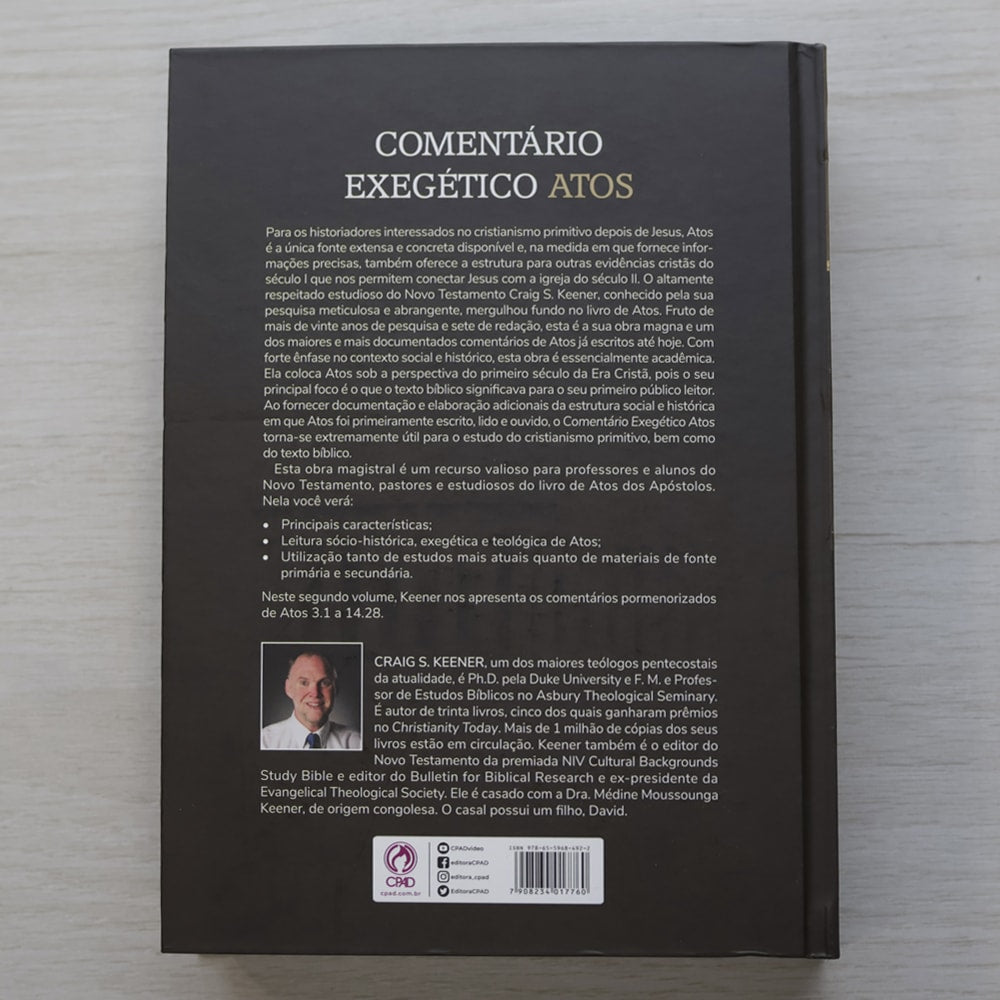 Comentário Exegético Atos | Volume 2 | Craig S. Keener